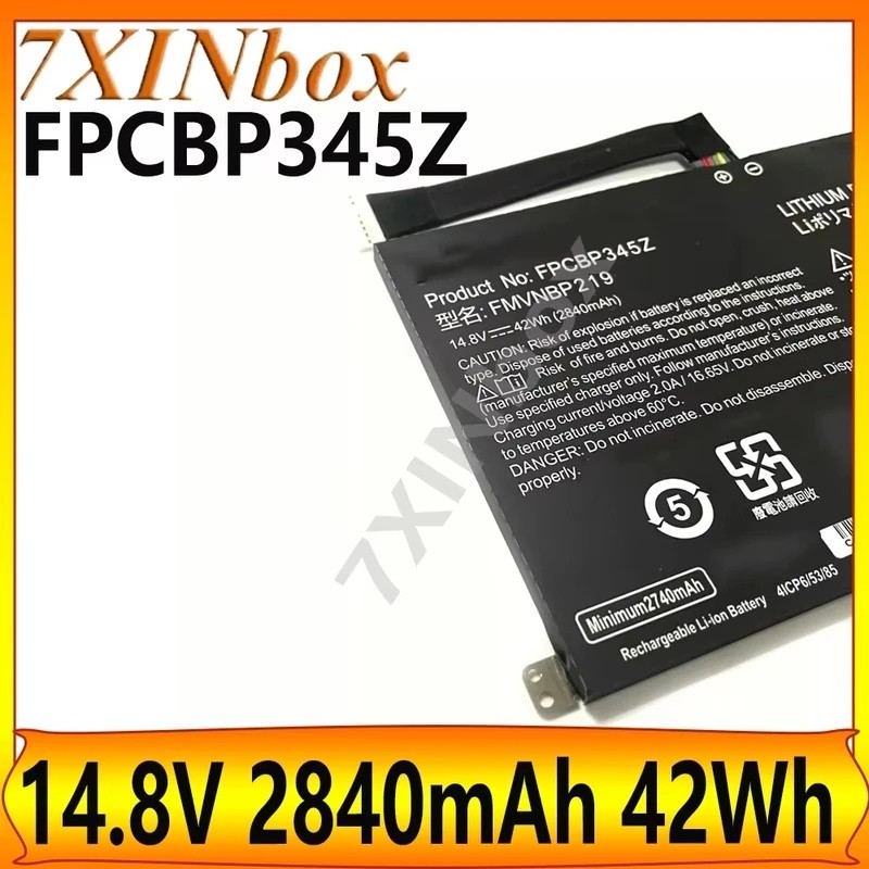 7XINbox FPCBP345Z 14.8V 2840mAh 42Wh แบตเตอรี่แล็ปท็อปสําหรับ Fujitsu LifeBook UH572 UH552 FMVNBP219