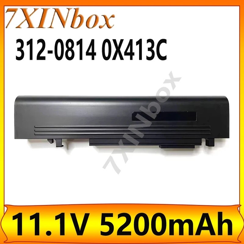 7XINbox 312-0814 0X413C 11.1V 5200mAh แบตเตอรี่แล็ปท็อปสําหรับ DELL Studio 16 1640n 1645n 1647n Stud