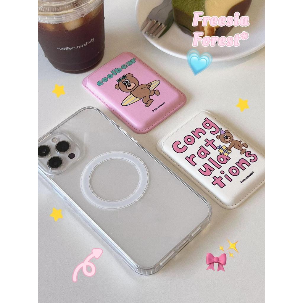 wallet magsafe magnetic wallet ผู้ถือบัตรแม่เหล็กที่ถอดออกได้เหมาะสําหรับ Huawei nova12/U/10/9 โปร่ง