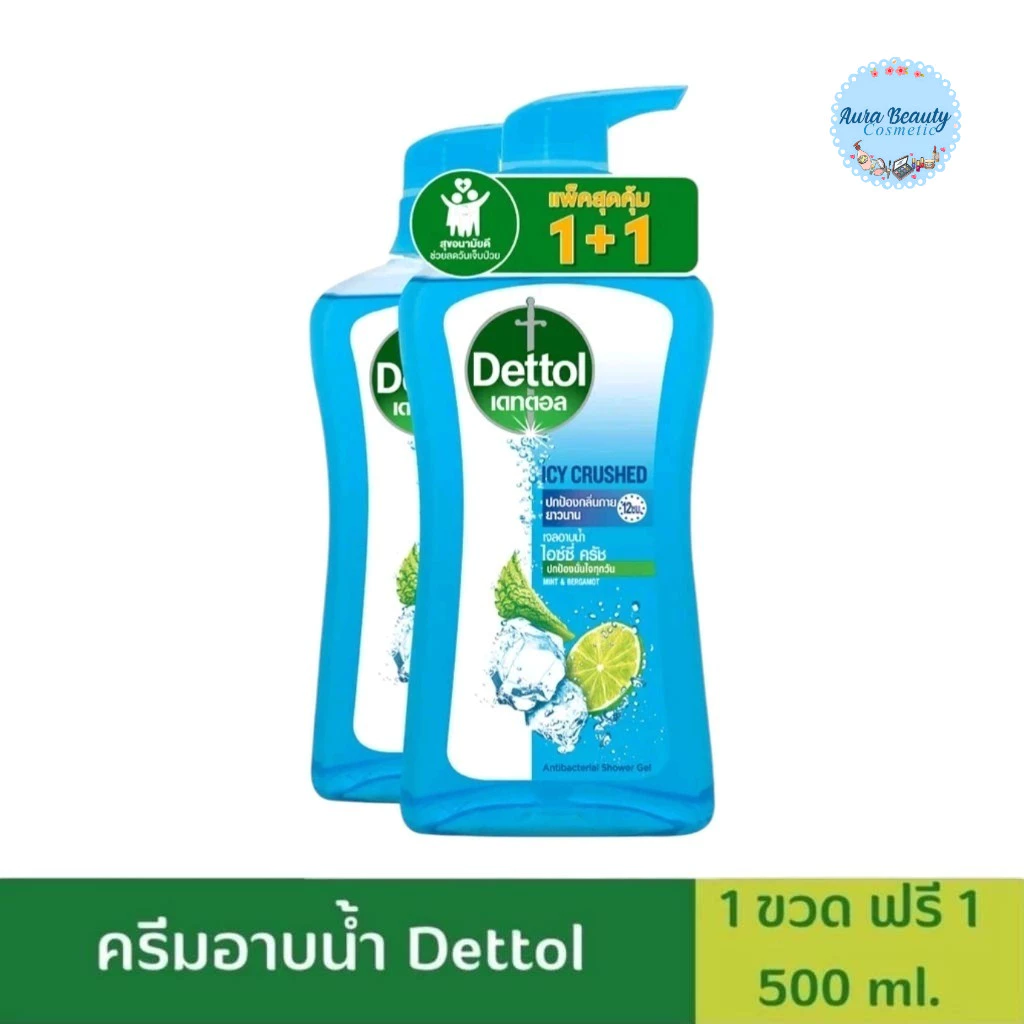 📍 (1แถม1) Dettol Shower Gel Antibacterial 500 มล. เดทตอล เจลอาบน้ำแอนตี้แบคทีเรีย สูตรสกินแคร์ ขวดปั๊ม มีสูตรให้เลือก thumbnail 7