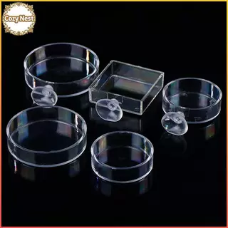 CozyNest 🔥พร้อมส่ง🔥 ที่ให้อาหารปลาอะคริลิคใส Aquarium Feeder กล่องอาหารปลาและกุ้ง แบบกลม/สี่เหลี่ยม อุปกรณ์ตู้ปลา ป้องกันอาหารกระจาย