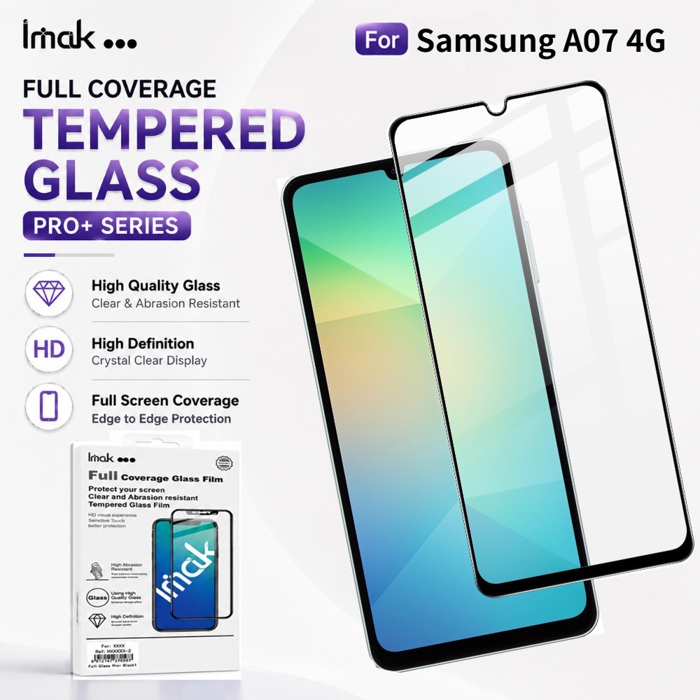 ฟิล์มกระจก สำหรับ Samsung Galaxy A07 Galaxy A06 Galaxy F06/M06 4G 9H ความแข็ง FM0003