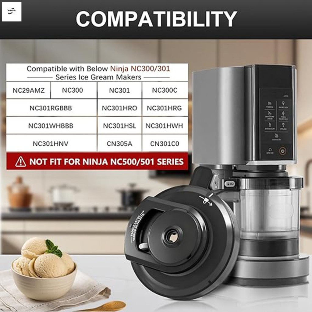 เครื่องทําไอศกรีมฝาปิดชามด้านนอกสําหรับ Ninja NC299AMZ NC301 NC300 NC201 PP เกรดอาหาร