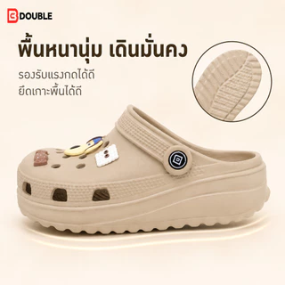 BB Double รองเท้าแตะ EVA หัวปิด พื้นหนานุ่ม ระบายอากาศดี มีสายรัดหลัง ใส่บ้านและเดินเล่น มี 4 สี ไซซ์ 37-40 1 คู่