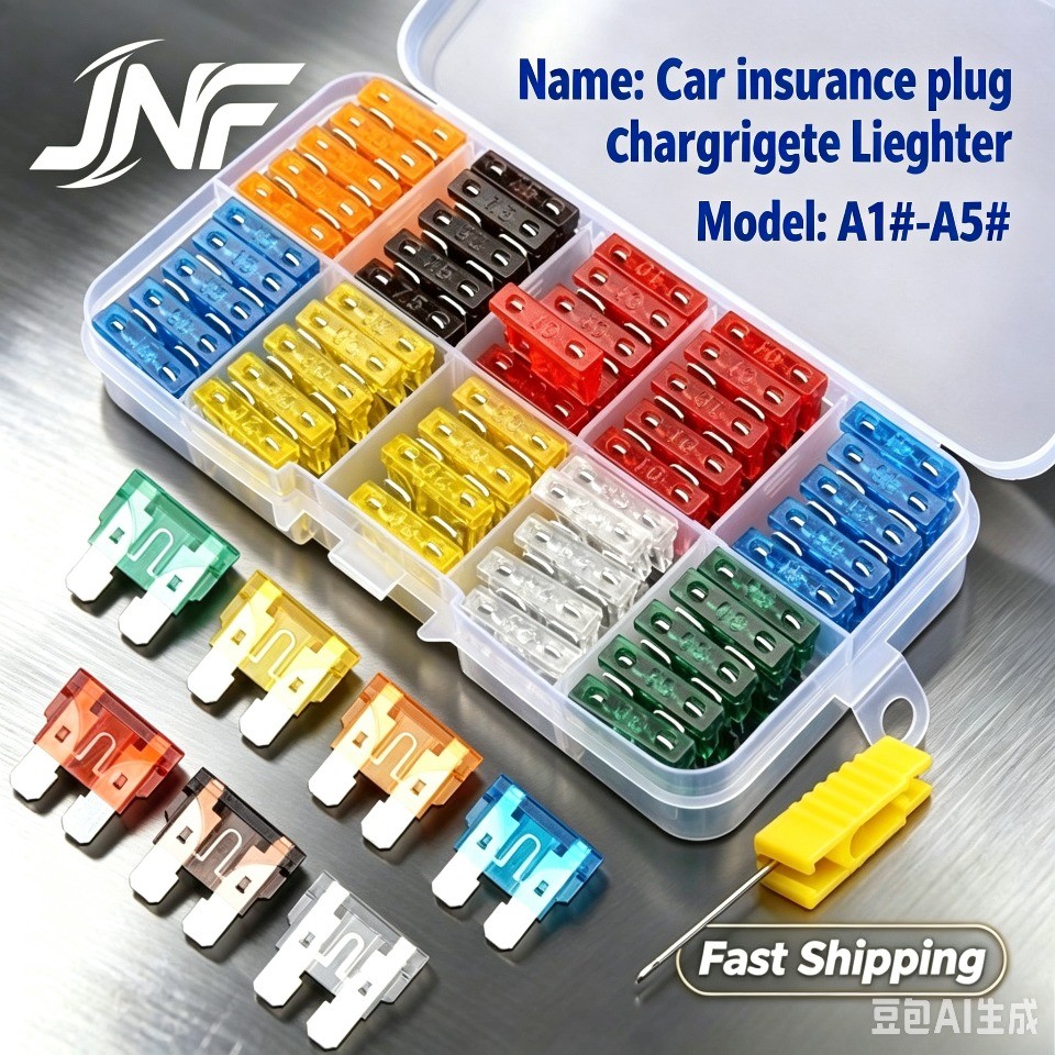 ฟิวส์รถยนต์ชุด 5A-30A ATC/ATO พร้อมกล่องและที่ดึง【JNF-BL-C】