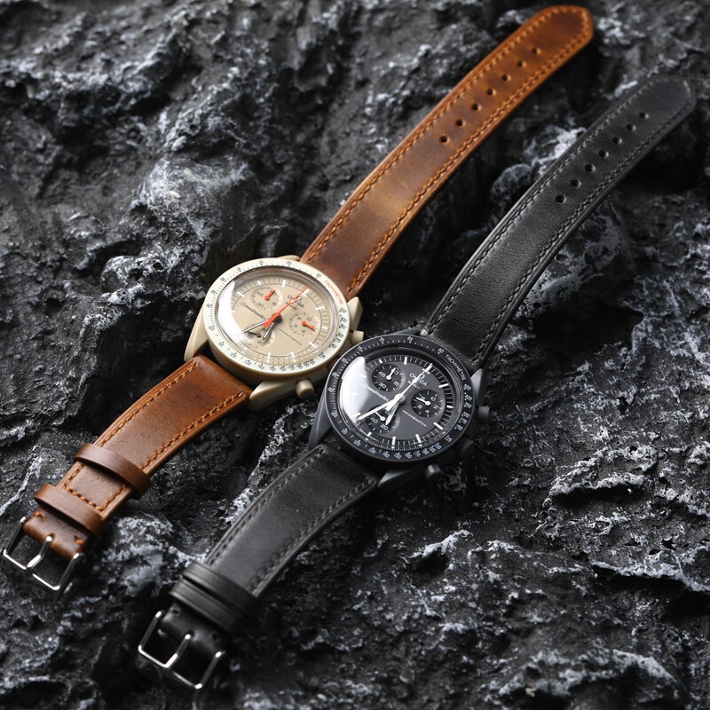 Handmade First Layer Cowhide Strap 18 20 22MM Adapt Retro Adapt to Omigas Woqi Mars Leather Chain