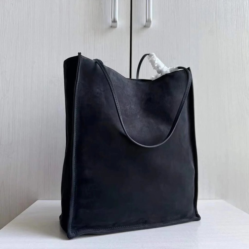 Frosted Cowhide Suede Suede กระเป๋าสะพายหนังแท้ Mini Shopping Bag กระเป๋าหญิง * 28