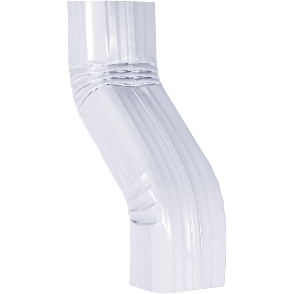 Downspout Leader Downspout Offset 2x3 สีขาว Style A (Offset 3") 2x3 Style A ข้องอ S