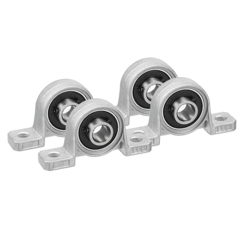 KP08 8mm Bore Zinc Alloy Inner Ball ติดตั้งหมอนบล็อกแพ็ค 4 ชิ้น