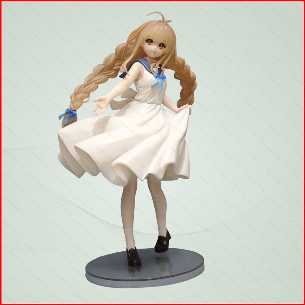 PF Otonari no Tenshi-sama Mahiru Shiina Action Figure Sailor White Dress Anime Girl Collectible