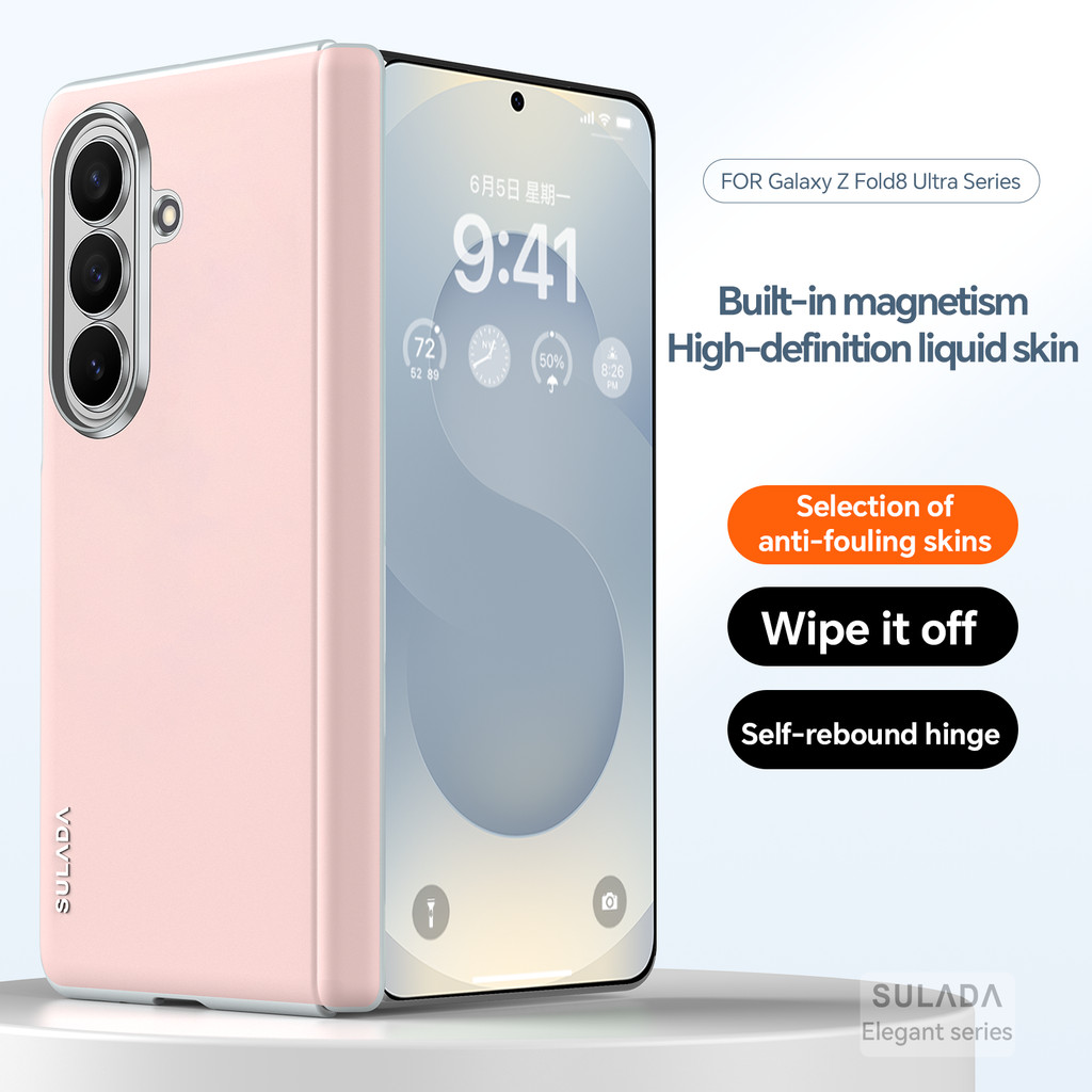 Case SULADA THIN เคสฝาหลัง หุ้มบานพับ บาง เรียบหรู สำหรับ Fold8 Ultra /  Fold8 Wide / Fold6 / Fold5 / Fold4(THพร้อมส่ง)