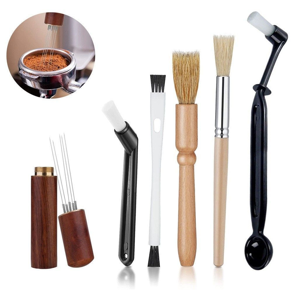 New Product#Extended version of the coffee machine cleaning brush360Gap cleaning grinder brush, long
