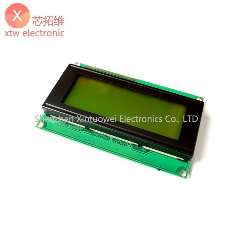 5V หน้าจอสีเหลือง-สีเขียว 2004 LCD 2004A LCD LCD2004 โมดูล LCD 20X4 LCD