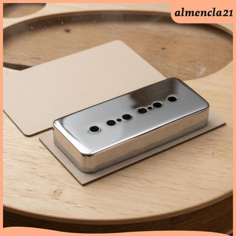 [Almencla] Smooth Silver Tone P90 Style String Pickup Cover Electric Guitar Pickup Module สําหรับติด