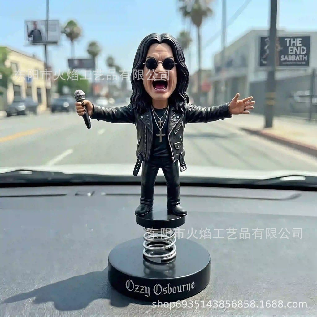 ราคาต่ํา Spike Ozzy Osbourne รถ-Bobblehead รูป Osbourne รถ-Bobblehead รูปของที่ระลึกสําหรับ Osbourne