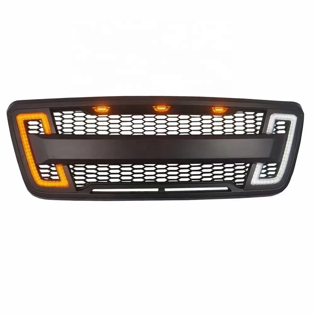 ZXIX 4x4 กระจังหน้ารถยนต์สําหรับ F150 04-08 พร้อมไฟ LED ไฟเลี้ยว