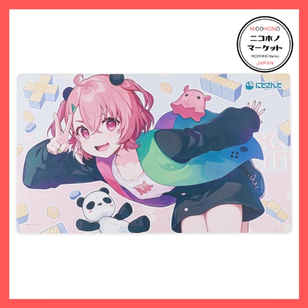 Direct From Japan！　Large rubber mat Sasaki Saki Nijisanji [Rubber mat goods]　NIcoHONo