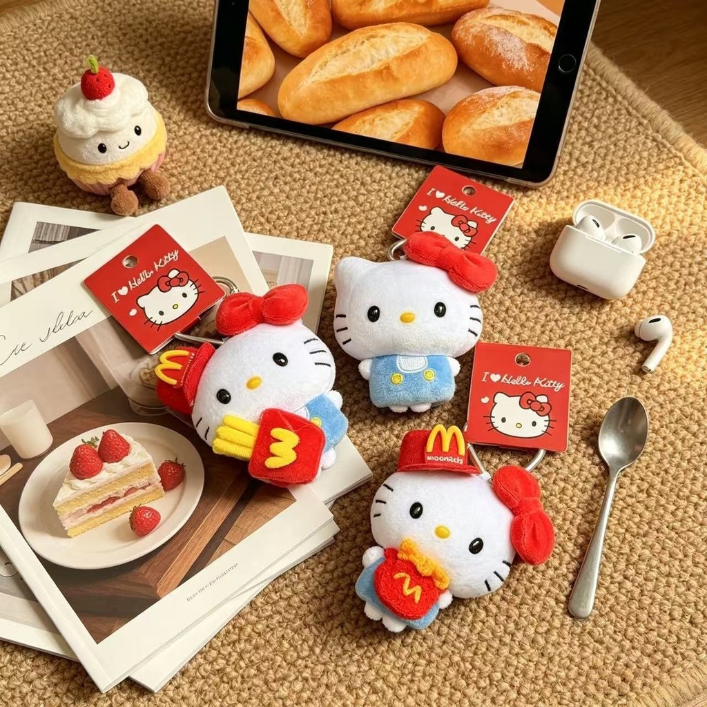 Mini Cute Peas Eye McDonalds kitty Bag Pendant Hello kt Doll Pendant Girl Gift Backpack Key 0803XH2 