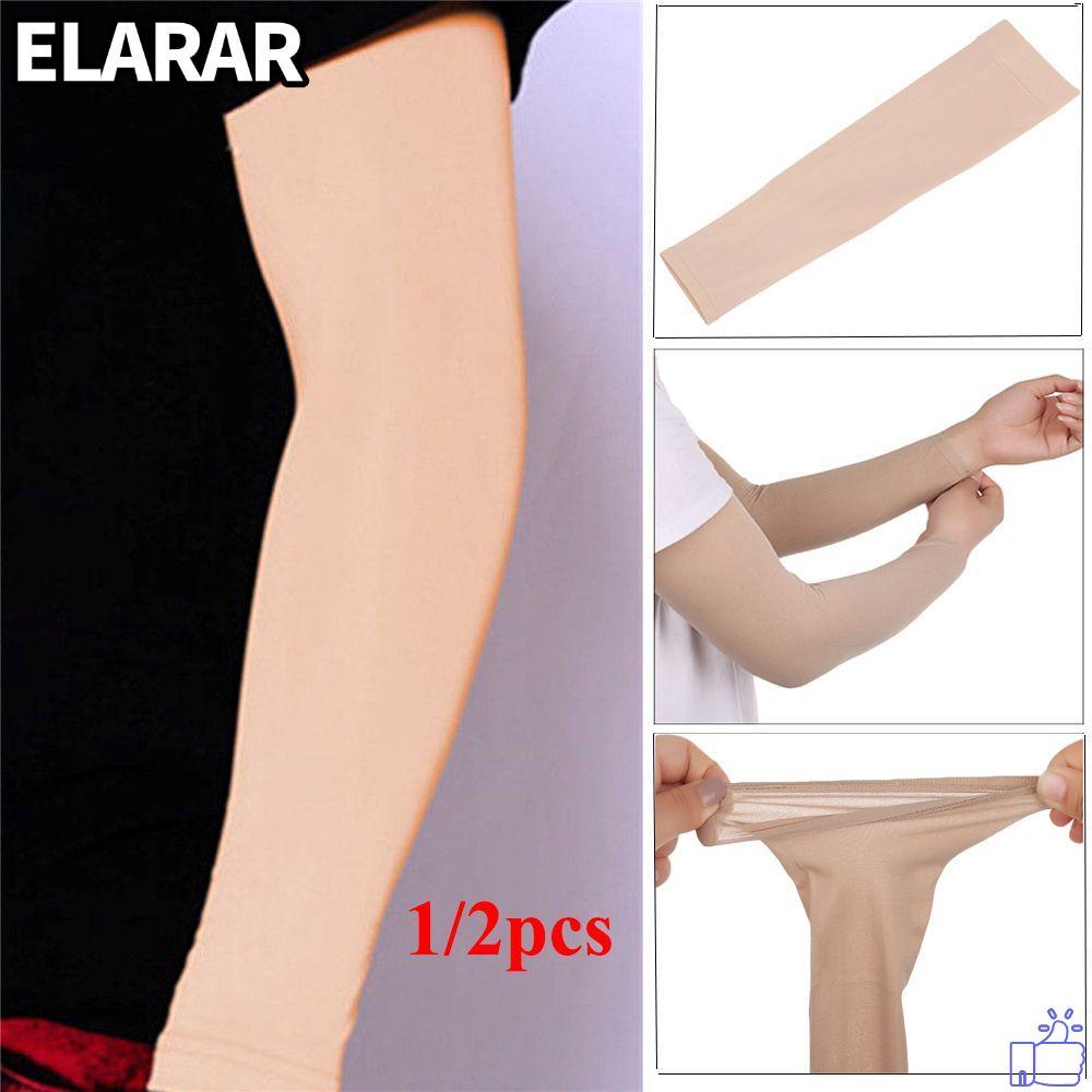 เอลรา‌R 1/2 ชิ้นการบีบอัดแขนสีผิวขี่จักรยานกีฬา Forearm คอนซีลเลอร์