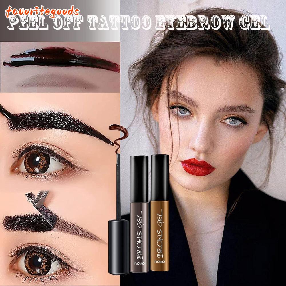 FAVORITEGOODS Peel Tattoo Eyebrow Gel สูงสุด 3 วัน Eyebrow Tint Easy Peel Tint EyeBrow Gel