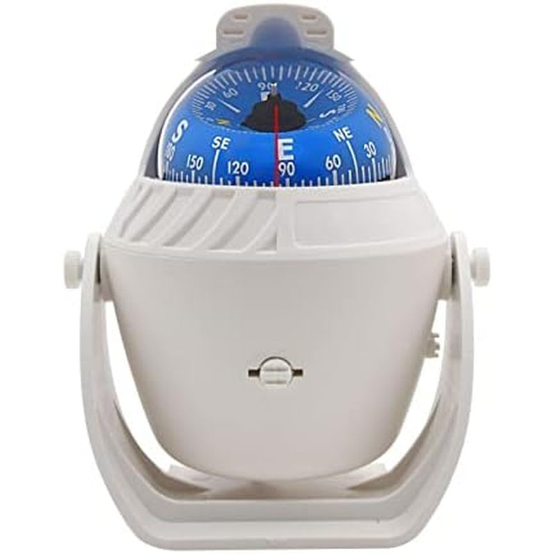 เข็มทิศเรือ Flush Mount Compass, Marine Compass Dashboard with Light Pivoting, Dash Compass Surface 