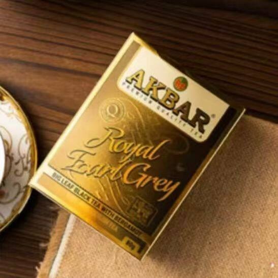 AKBAR AKBAR AKBAR ศรีลังกาต้นฉบับนําเข้า Big Leaf Ceylon Black Tea Earl Grey Black Tea ของขวัญวันหยุ