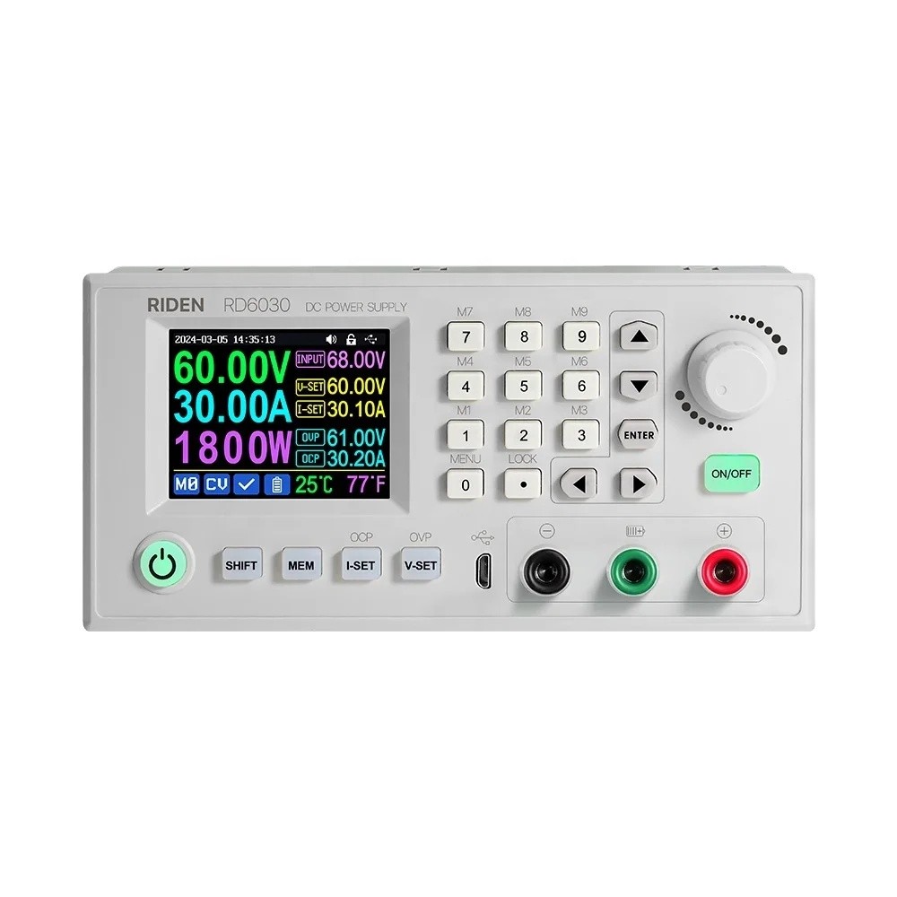 สินค้าคงคลังใหม่ RD RD6030 60V 30A DC DC แรงดันไฟฟ้า Step-down Stabilized Lab โมดูลแหล่งจ่ายไฟ Buck 