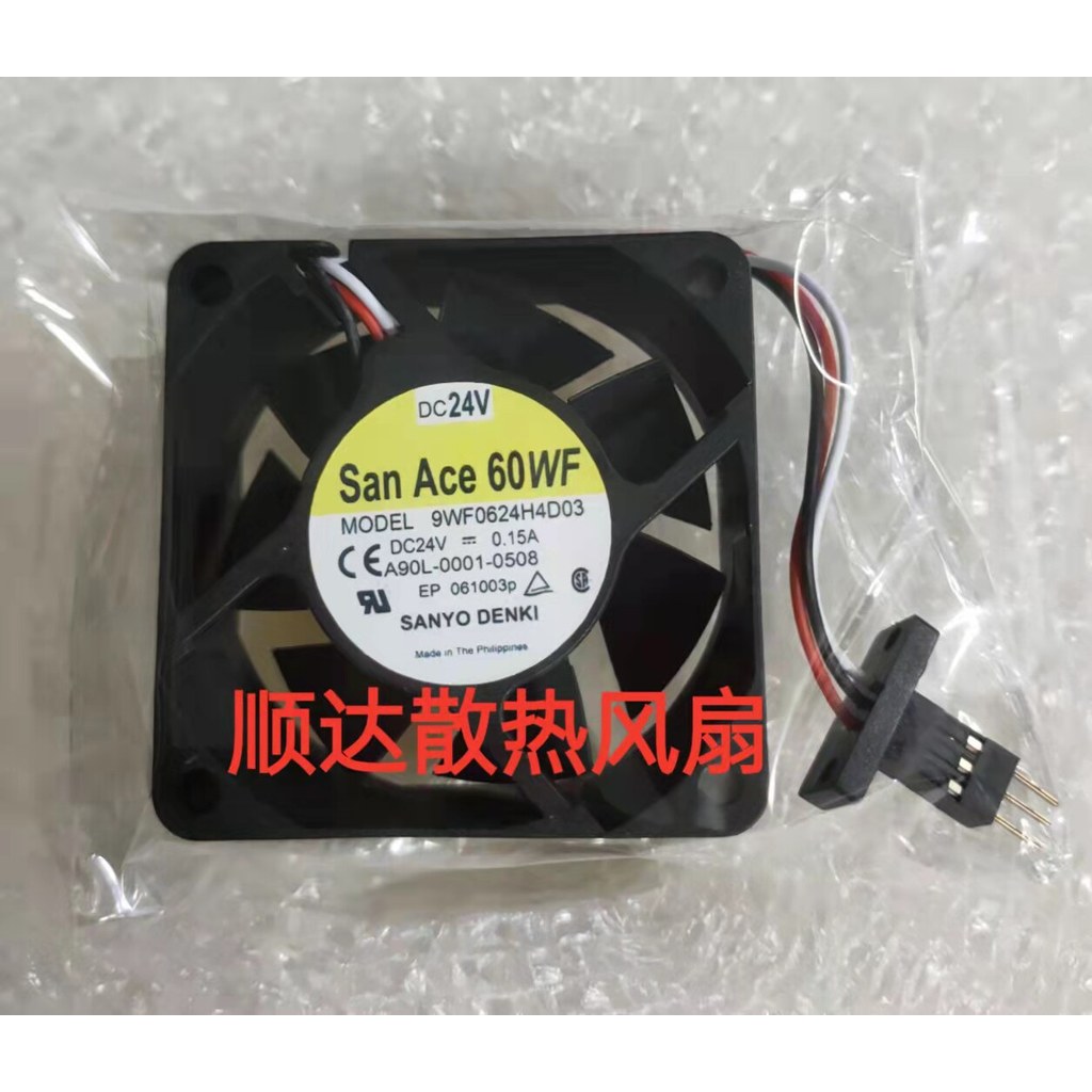 [พัดลมระบายความร้อน] 9WF0624H4D03 SAN ACE60WF เดิมแท้ 24V 0.15A Fenaco Inverter Fan