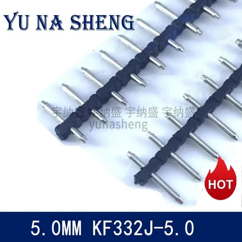 10pcs 5.0 มม.KF332J-5.0-24P 1X24P H12.5 มม.รอบรู Pin Header 332J Pin สําหรับ 332K Terminal Block ตรง
