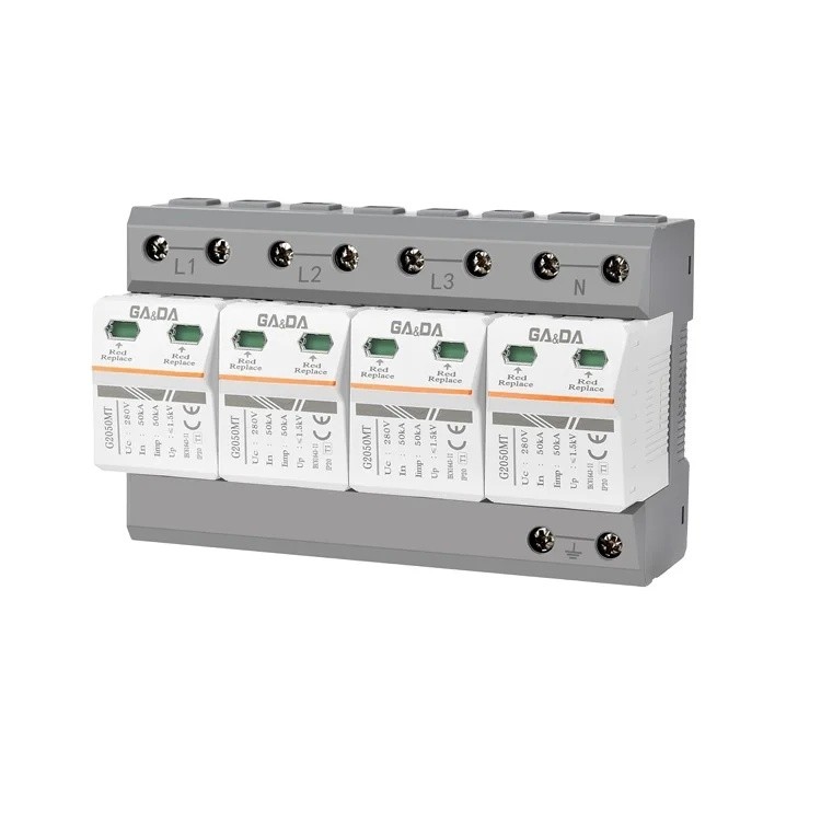 LEBO ในสต็อก Surge Protector AC 4 P House Surge ป้องกันแรงดันไฟฟ้าต่ําอุปกรณ์ Arrester Lightning Pro
