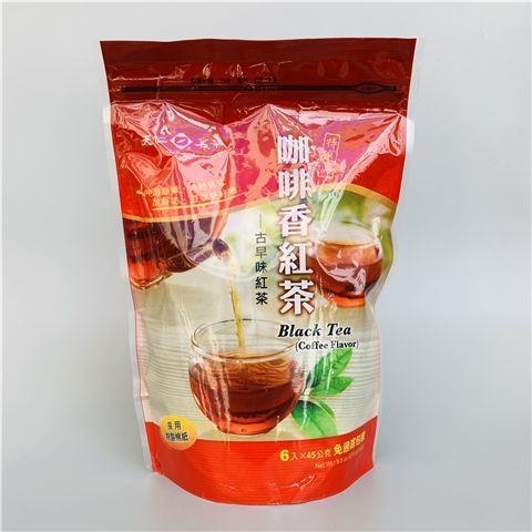 ไต้หวันซื้อ Tenren Tea รสโบราณชาดํากาแฟชาดําหอม 45g * 6 ชิ้น