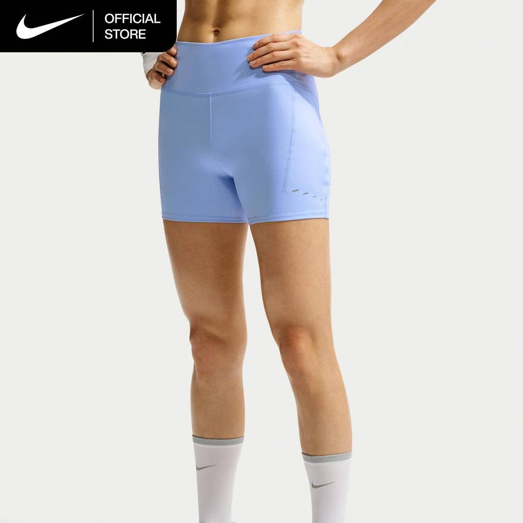 Nike Women's Swift High-Waisted 4" Tight Running with Pockets Shorts - Aluminum [HJ2259-468]