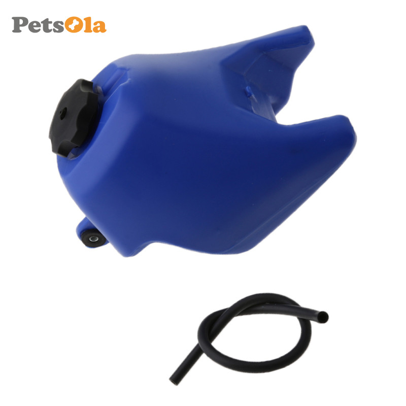 [PETSOLA] ถังน้ํามันเชื้อเพลิงน้ํามันแก๊สสีฟ้าพร้อมก๊อกสําหรับ Yamaha PW50 PY50 Dirt Pit Trial Bike