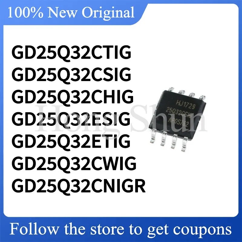 1-5PCS GD25Q32CTIG GD25Q32CSIG GD25Q32CNIG GD25Q32CHIG GD25Q32ESIG GD25Q32ETIG GD25Q32CWIG SOP ชิปขา