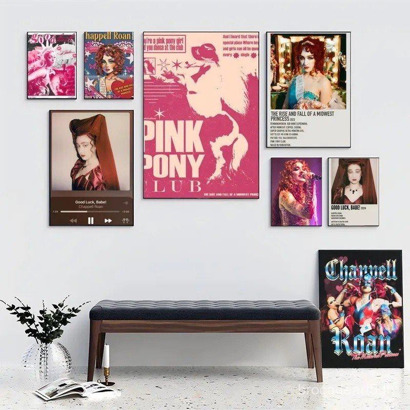 C-Chappell-l เพลงโปสเตอร์ Self-กาวศิลปะกระดาษกันน้ําสติกเกอร์กาแฟ House Bar Room Wall Decor 85Q6