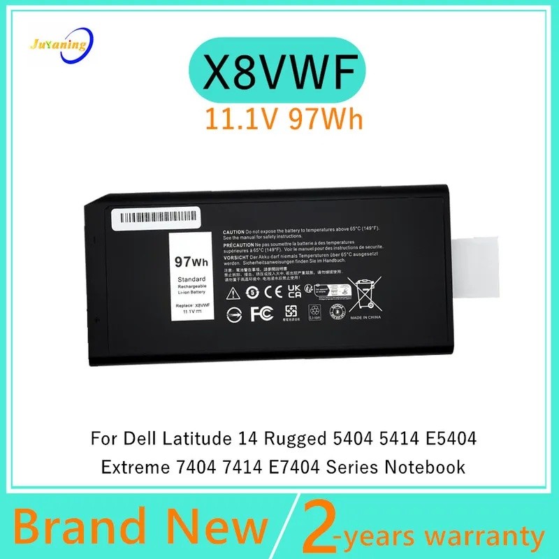 X8VWF แบตเตอรี่แล็ปท็อปสําหรับ Dell Latitude 14 ทนทาน 5404 5414 E5404 Extreme 7404 7414 E7404 DKNKD 