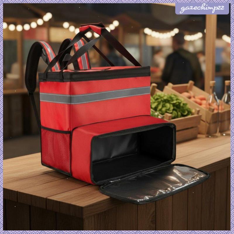 [Gazechimp] Insulated Delivery Backpack เก็บความร้อน Portable Cooler Bag Cold Retention