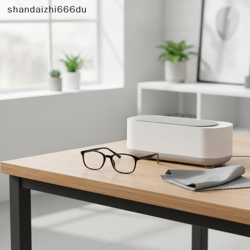 Shandaizhi666du เครื่องทําความสะอาดอัลตราโซนิกแบบพกพาเครื่องทําความสะอาดเสียงรบกวนต่ําสําหรับแว่นตาเ