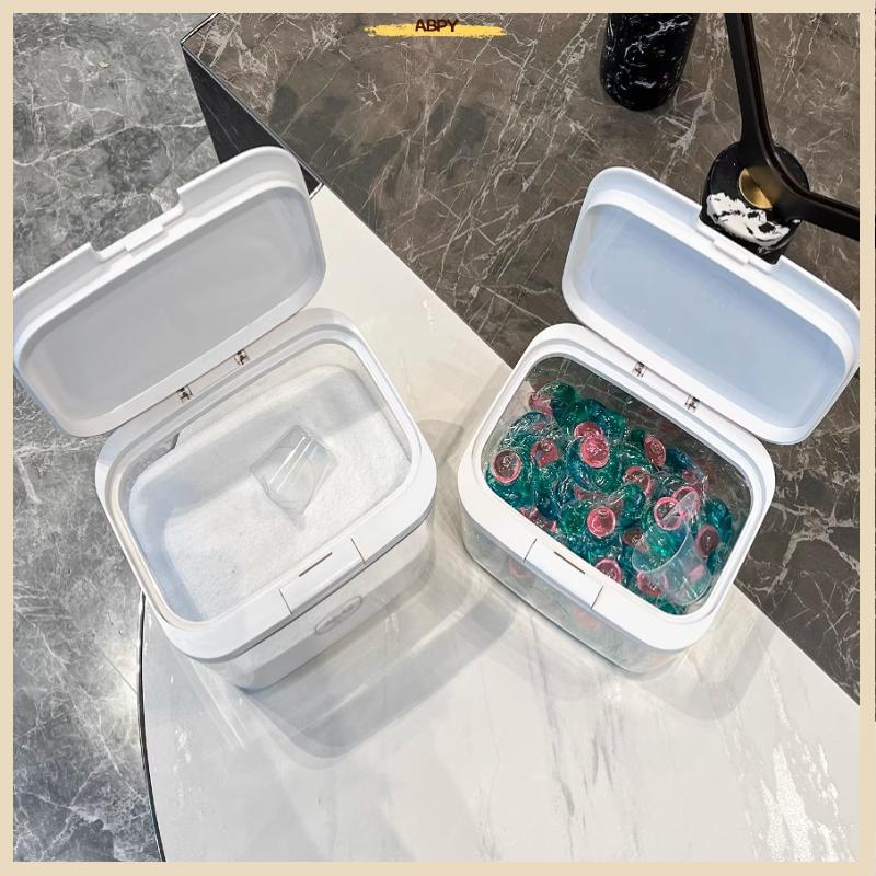 ABPY Laundry Pod Container, Laundry Pod Holder, Sealed And Automatic -Up, Large Capacity Pods For La