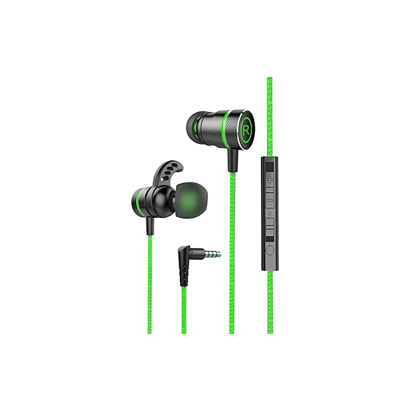 Kasott Soundmaster Pro V1 Gaming Earphones with Microphone 【Microphone Mute Function】 Bass-Enhanced 