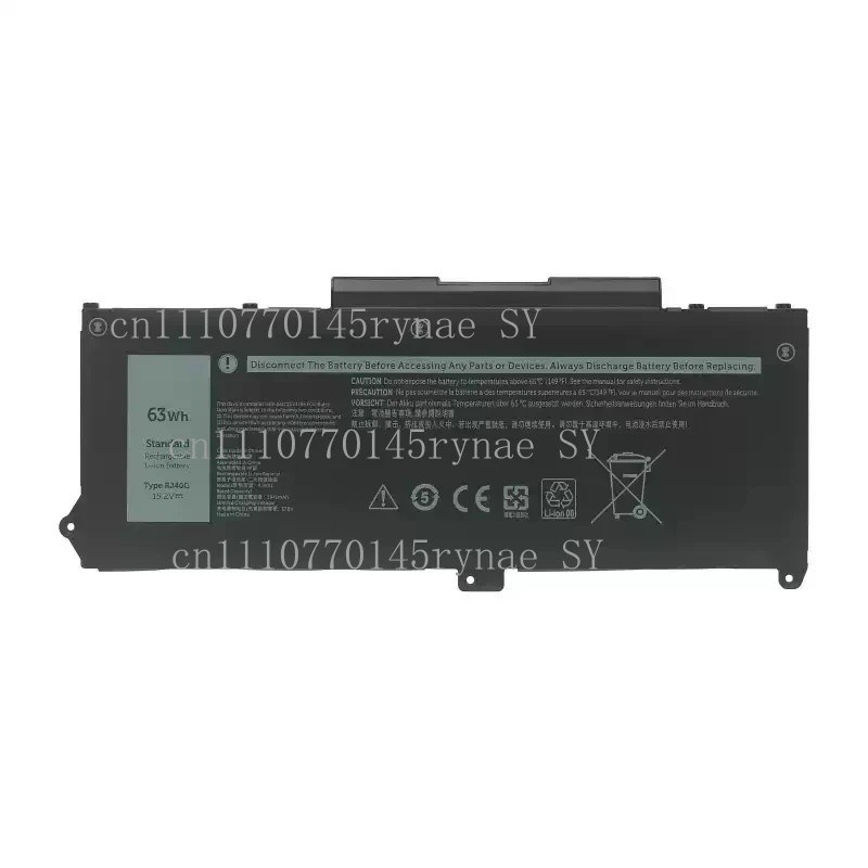 15.2V 63Wh RJ40G แบตเตอรี่สําหรับ DELL Latitude 14 5420 15 5520 3560 XPC5H CHKFM FDTCY 9D3YW 758J7 W