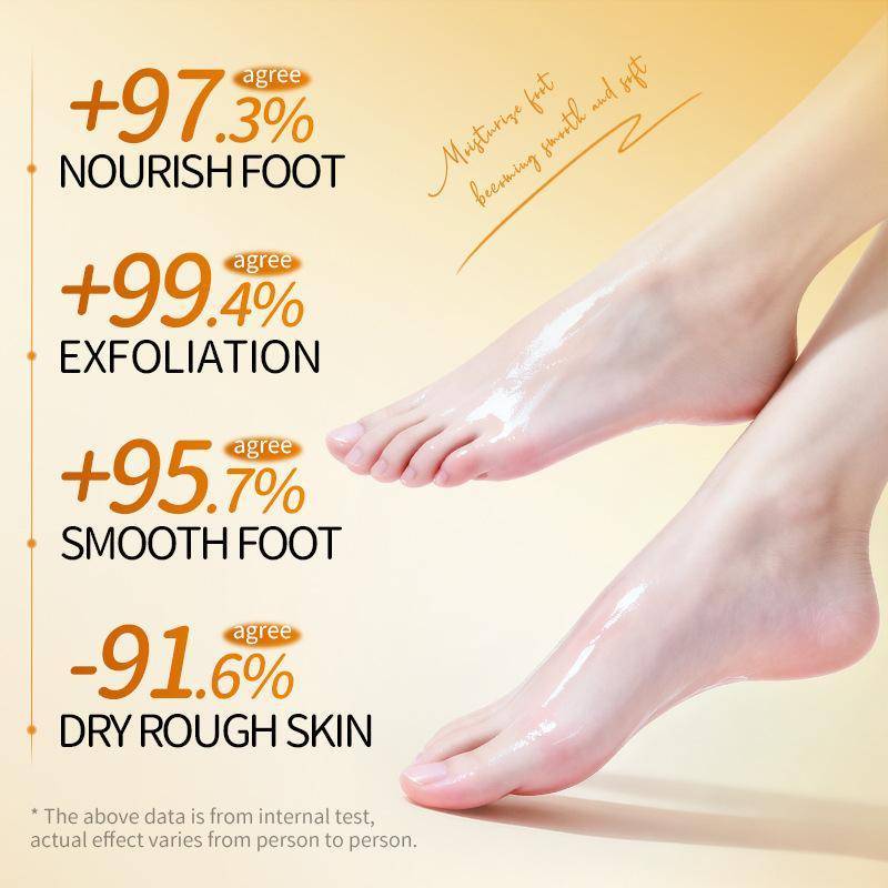 HANHAI SADOER Lemon Foot Mask Moisturizing Whitening Foot Peeling Mask Anti-aging Exfoliating Feet P