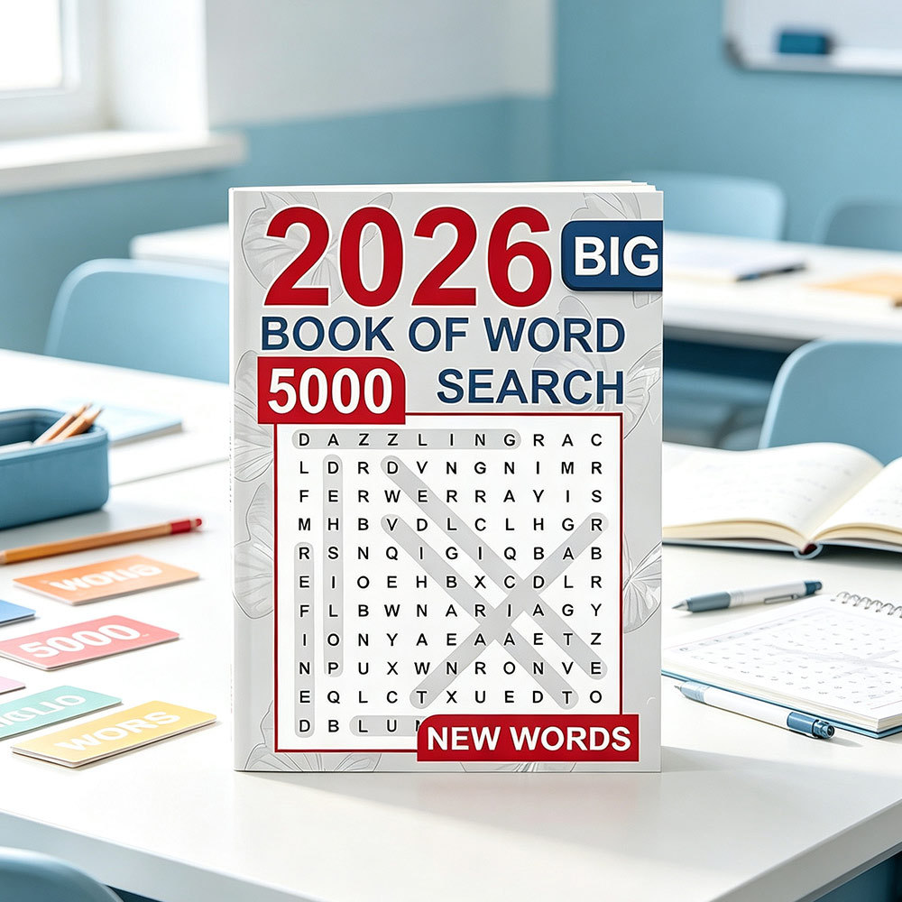 2026 Big Book Of Word Search 5000 New Words Relaxing Wordfind Activity Book Large Print Puzzle Book
