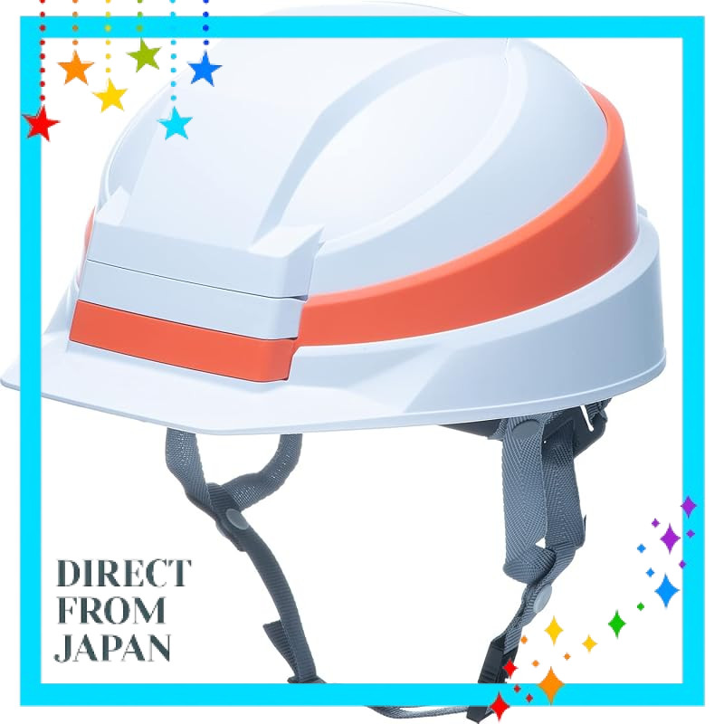 [Bulk Sale of 4 Items] DIC Plastic Foldable Helmet IZANO2 White/Orange Line Izano2 Collapsible Disas