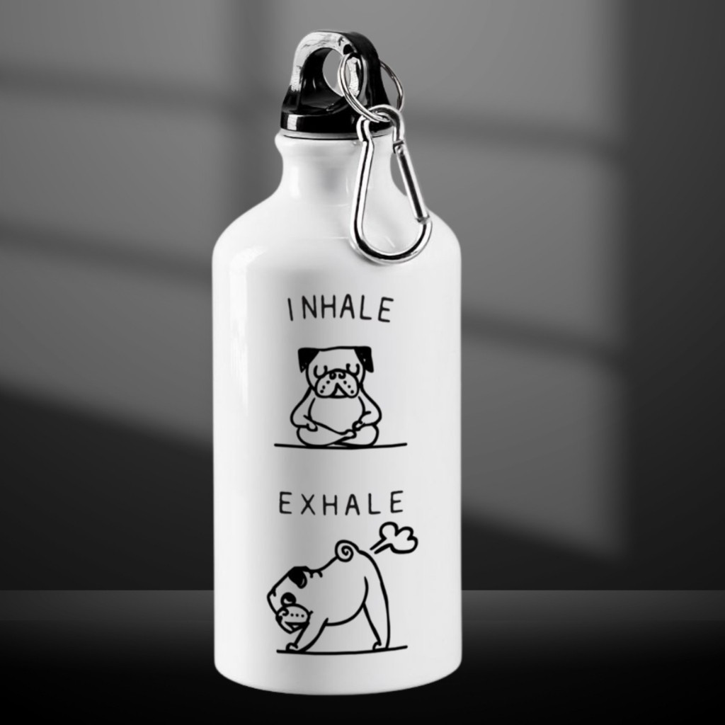 Tumbler meme dog Dachshund pugdog แมว panda inhale exhale ขวดของขวัญน้ํา
