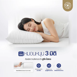 Orientas หมอนไมโครไฟเบอร์ รุ่น Molan ผลิตจาก 3d Fiber หมอนขนาดมาตรฐาน นุ่มสบาย ป้องกันไรฝุ่น