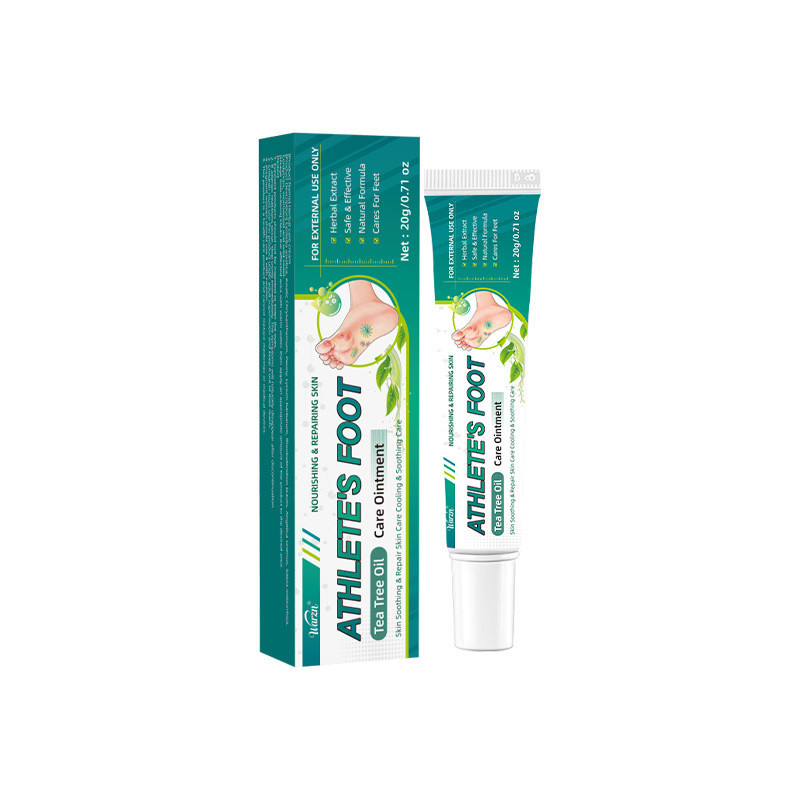พร้อมสต็อก Tea Tree Oil Foot Care Cream Foot Care Foot Sweat Odor Anti-Itch Cream 1Q816