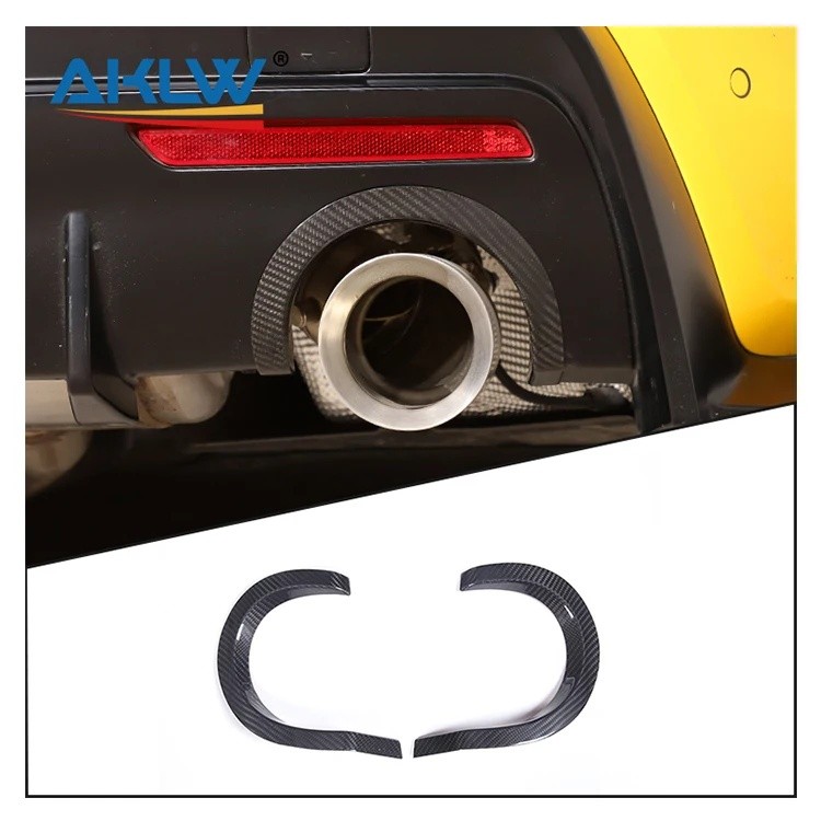 JV1B ลดราคาสําหรับ Toyota Supra GR A90 คาร์บอนไฟเบอร์รถอุปกรณ์เสริมภายนอกหางคอแผงด้านบน Trim ท่อไอเส