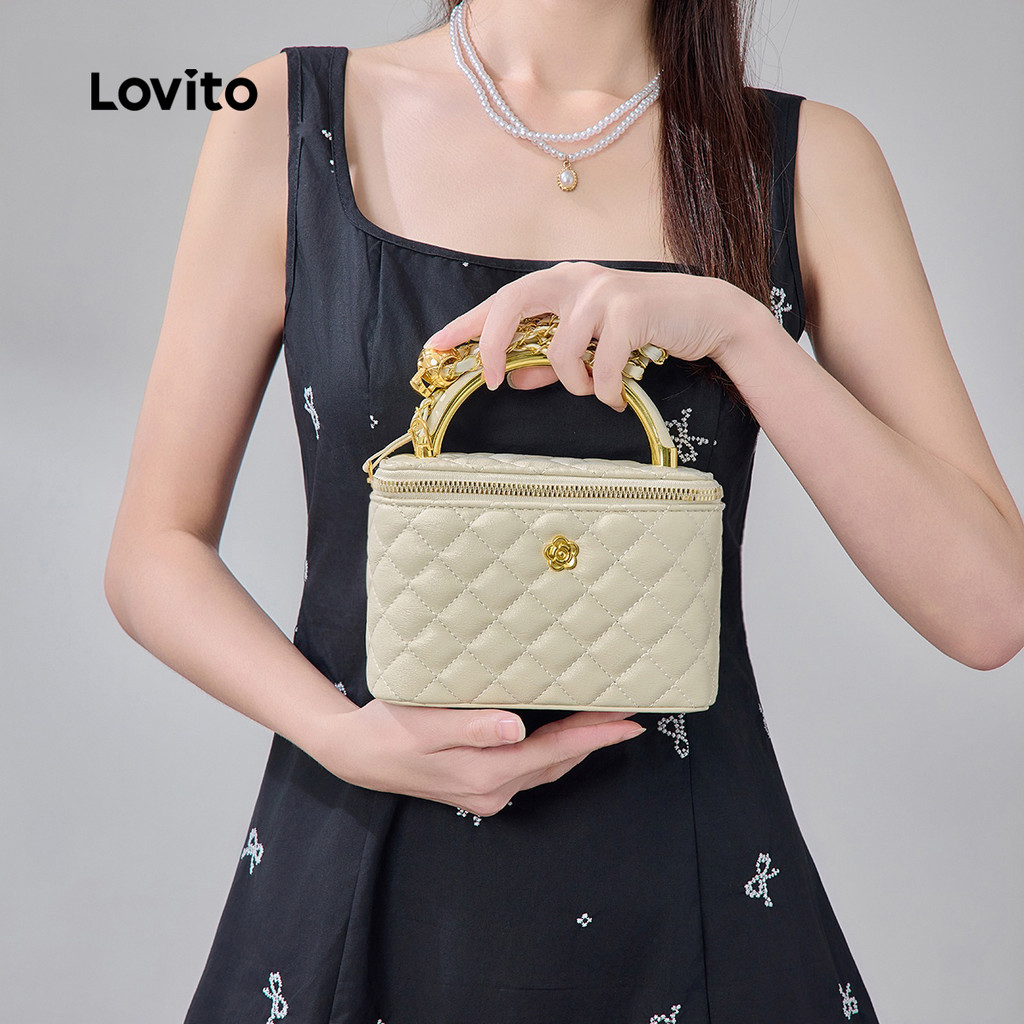 Lovito حقيبة كتف نسائية أنيقة فاخرة — صورة 8