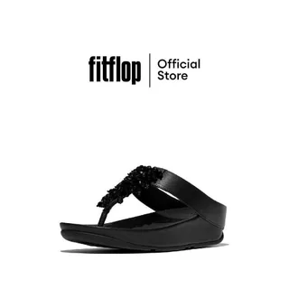 FITFLOP RUMBA BEADED TOE-POST SANDALS รองเท้าแตะแบบหูหนีบผู้หญิง รุ่น B5R-090 สี BLACK